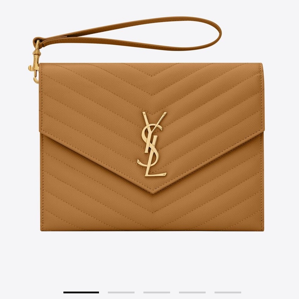 CASSANDRE SAINT LAURENT MATELASSÉ FLAP POUCH